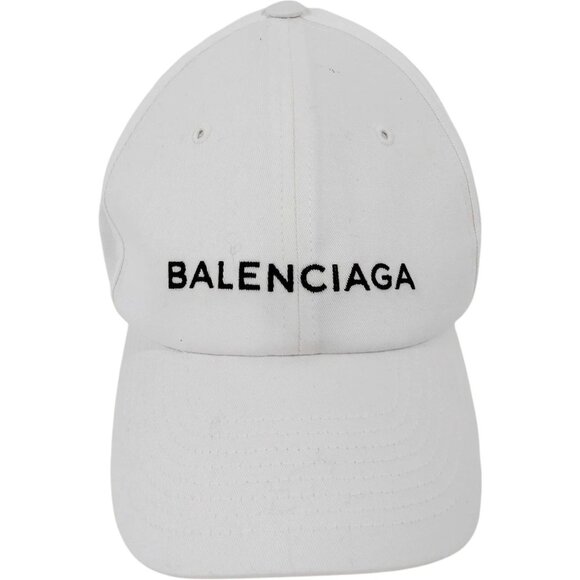 (L2) Balenciaga Cap White Canvas - Picture 2 of 10
